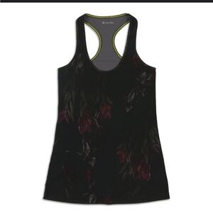 Lululemon Black Floral Tank